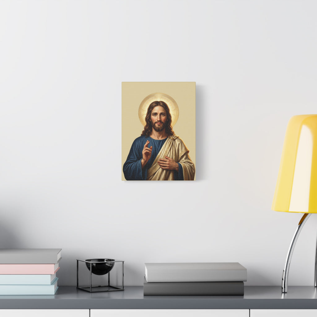Jesus Portrait - Matte Stretched Canvas Print