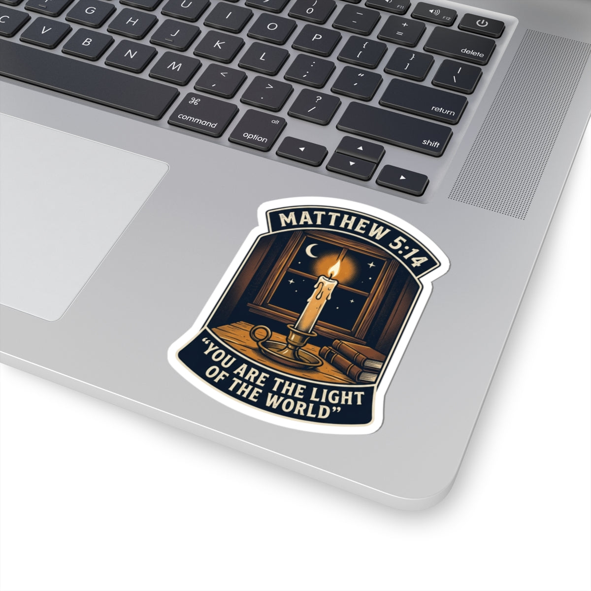 “You Are the Light of the World” Scripture Graphic —  Kiss-Cut Vinyl Sticker