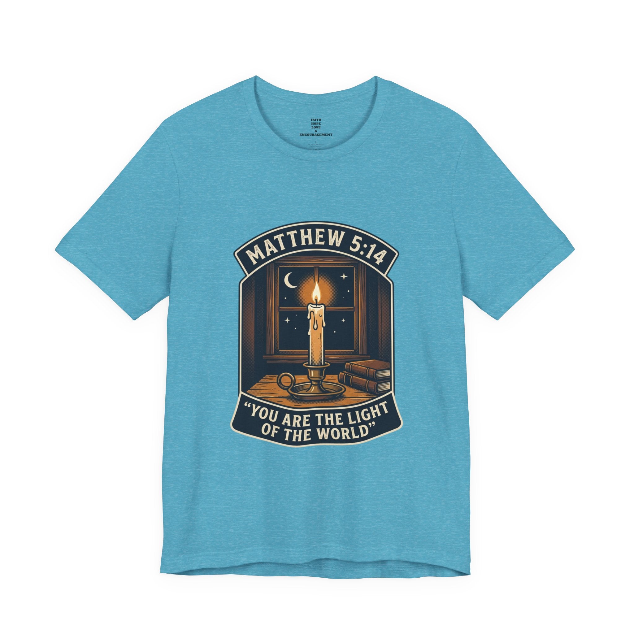 "You Are the Light of the World" Christian Tee  — Unisex Jersey Short Sleeve Tee