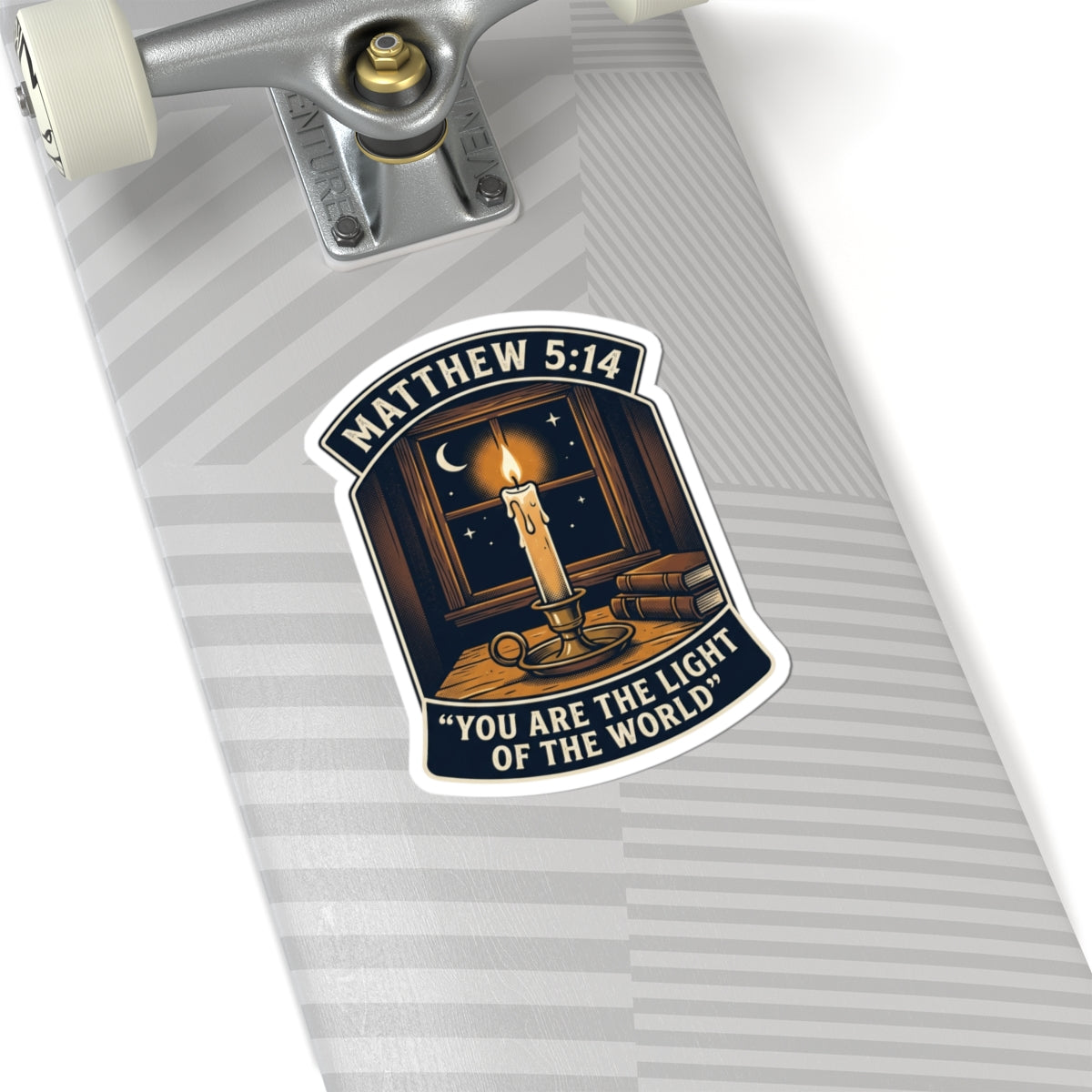 “You Are the Light of the World” Scripture Graphic —  Kiss-Cut Vinyl Sticker