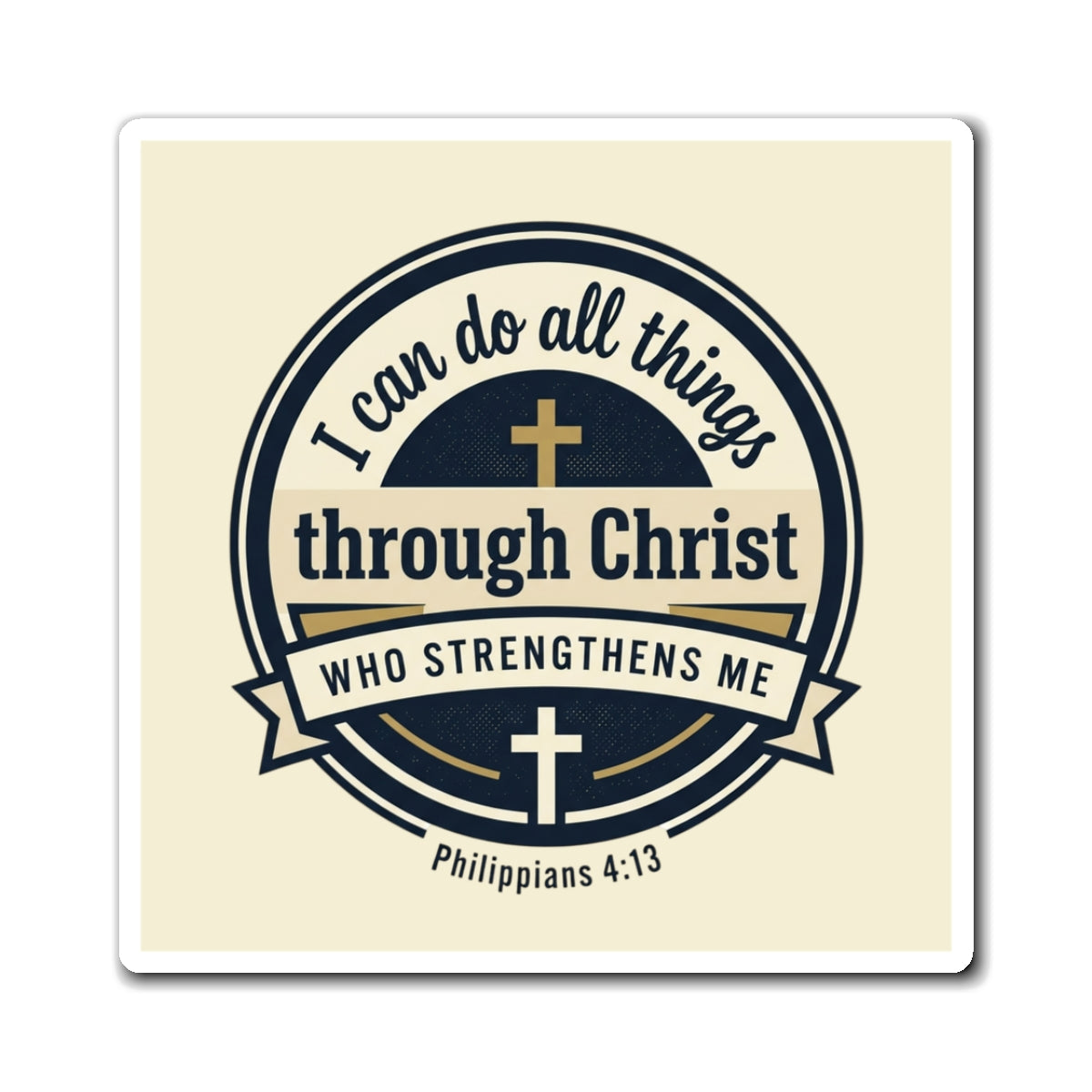 "I Can Do All Things Through Christ" Scripture Magnet