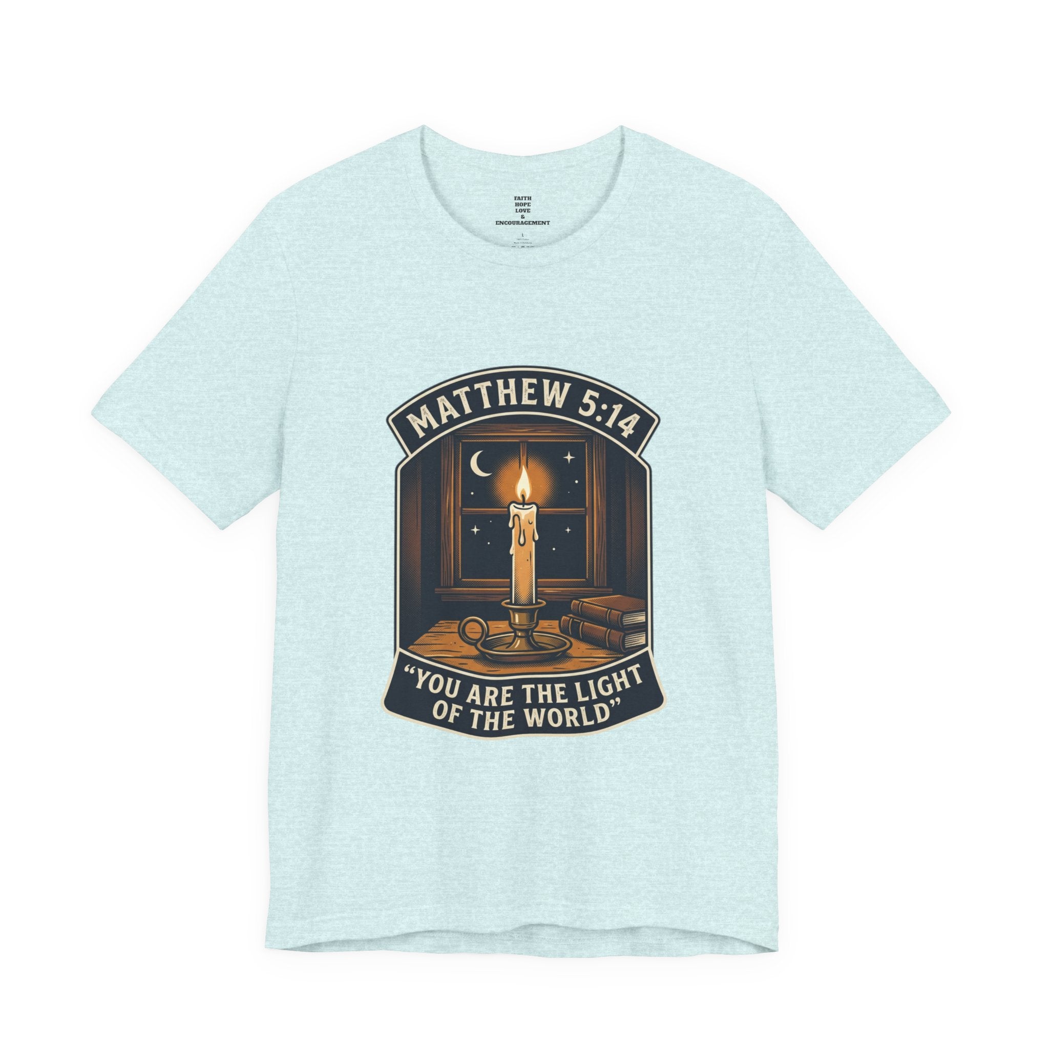 "You Are the Light of the World" Christian Tee  — Unisex Jersey Short Sleeve Tee