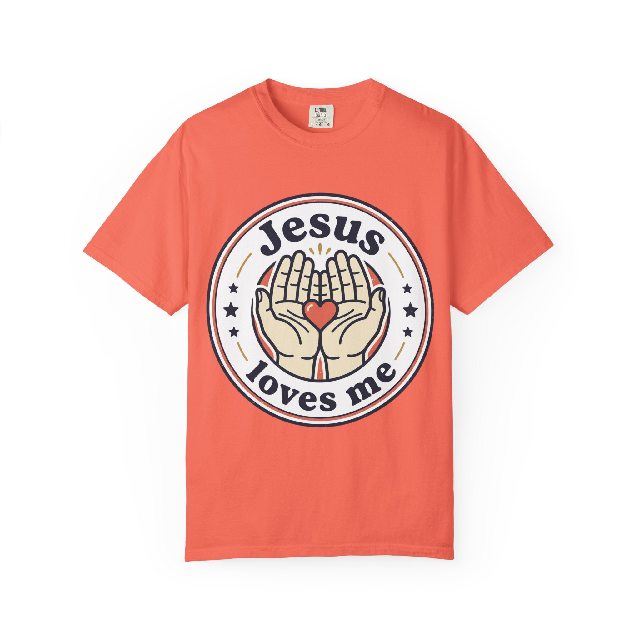 Unisex Garment-Dyed T-shirt | Jesus Loves Me Graphic