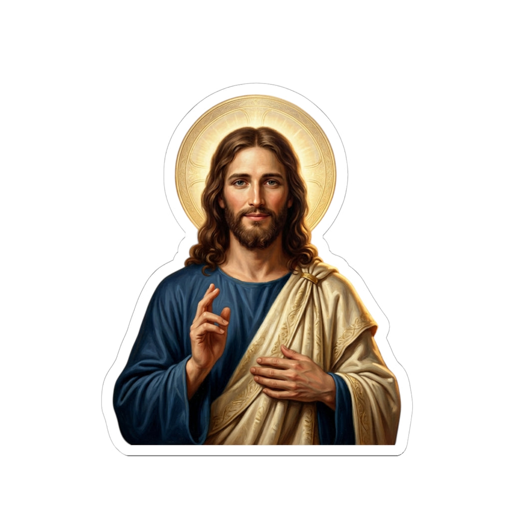 Jesus Christ Portrait — Kiss-Cut Vinyl Sticker