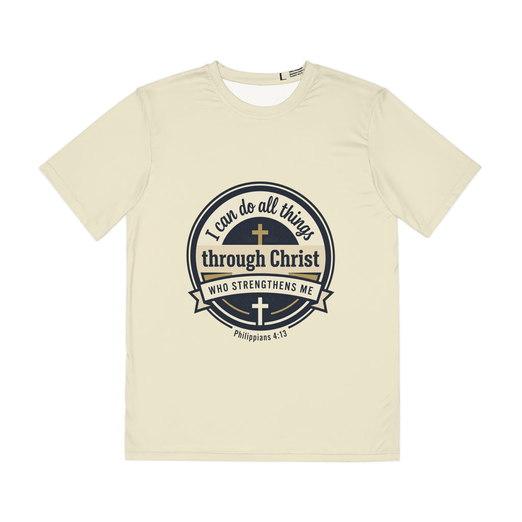 Philippians 4:13 Faith Shirt — Men's Polyester tee