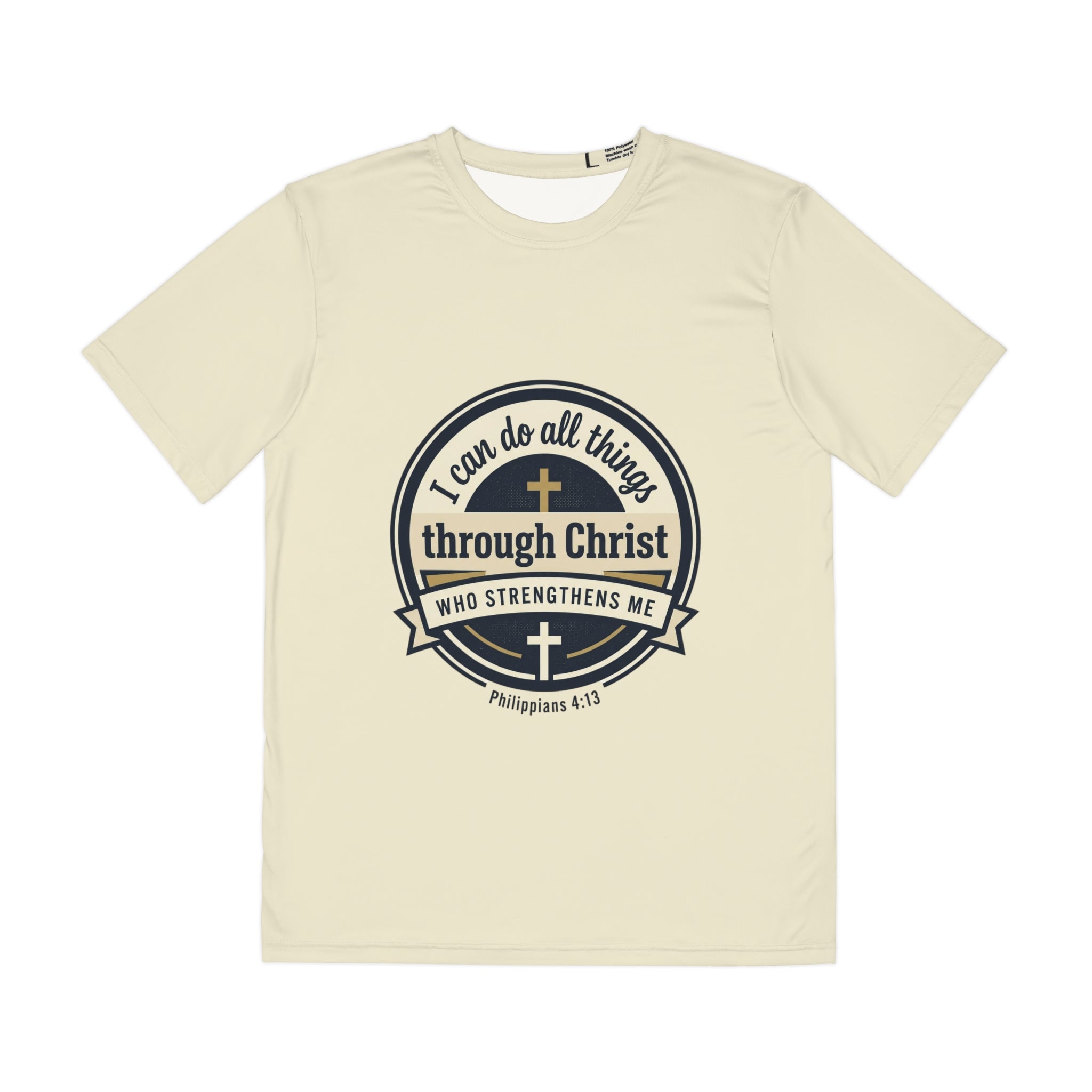 Philippians 4:13 Faith Shirt — Men's Polyester tee