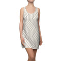 Geo Stripe Cut & Sew Racerback Dress (AOP)